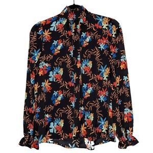 Tucker Stella Top Moonlight Autumn I'm Stretch Georgette Silk Top Floral